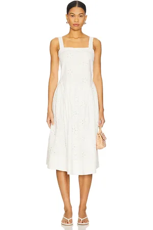 REVOLVE Free People Free people primavera eyelet midi dress en color talla L en - White. Talla L (también en M, S, XL, XS).