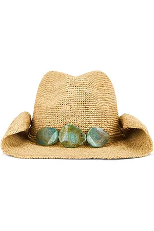 REVOLVE Florabella Florabella sombrero de cowboy billie en color beige talla all en - Beige. Talla all.