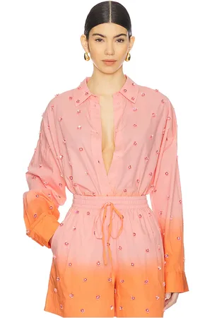 REVOLVE Essentiel Antwerp Essentiel antwerp camisa adornada harkansas en color rose,orange talla 32 en - Rose,Orange. Talla 32 (también en 34, 40).