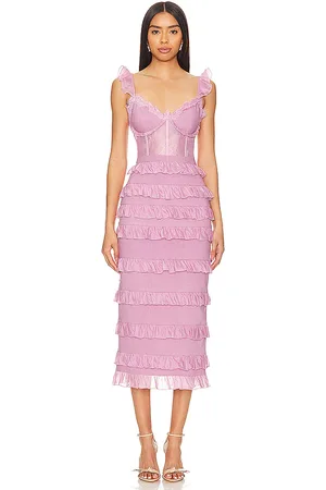 REVOLVE V. Chapman V. chapman vestido midi fiorenza en color mauve talla 12 en - Mauve. Talla 12 (también en 4).
