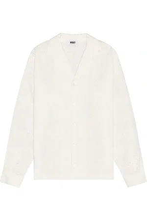 REVOLVE KROST Krost camisa bordada montauk en color talla L en - White. Talla L (también en M, S, XL/1X).