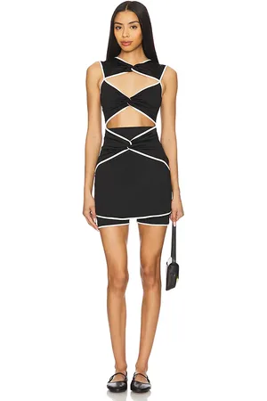 REVOLVE Port de Bras Port de bras vestido lauren en color negro talla L en - Black. Talla L (también en M, S, XS).