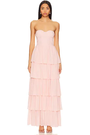 REVOLVE Lovers and Friends Lovers and friends vestido largo hattie en color rosado talla M en - Pink. Talla M (también en L).