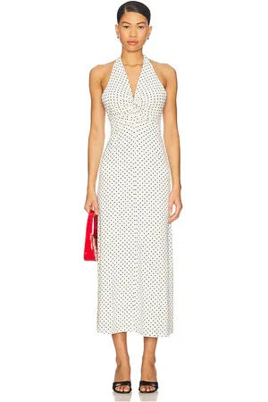 REVOLVE With Jean With jean vestido maude en color talla L en - White. Talla L (también en S, XL).
