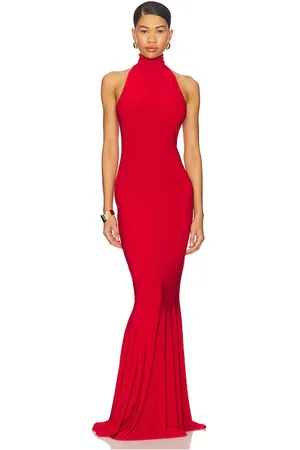 REVOLVE Norma Kamali Norma kamali vestido de cola de pez con cuello halter de tortuga en color rojo talla L en - Red. Talla L (también en M, S, XL