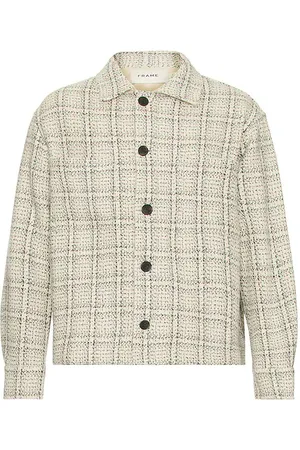 REVOLVE FRAME Frame chaqueta tipo sobrecamisa en color blanco talla M en - White. Talla M (también en XL).
