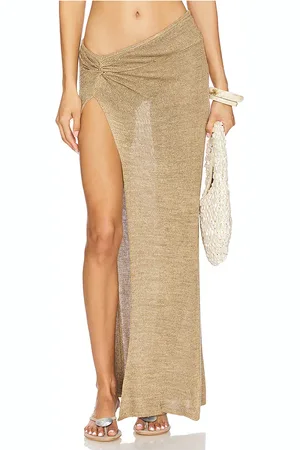 REVOLVE Flook The Label Flook the label falda zuhana en color beige talla L en - Beige. Talla L (también en M, S, XS).