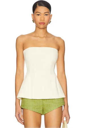 REVOLVE Nookie Nookie top sin tirantes caroline en color talla L en - Lemon. Talla L (también en M, S, XL, XS).