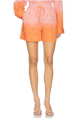 REVOLVE Essentiel Antwerp Essentiel antwerp short con bordados haustral en color rose,orange talla 32 en - Rose,Orange. Talla 32 (también en 34, 36, 4