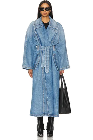 REVOLVE EB Denim Eb denim abrigo trenca kosmo en color denim claro talla M en - Denim-Light. Talla M (también en XS).