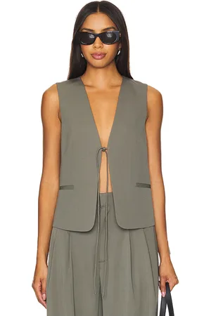 REVOLVE St. Agni St. agni chaleco rouleau en color verde oliva talla M en - Olive. Talla M (también en XS).