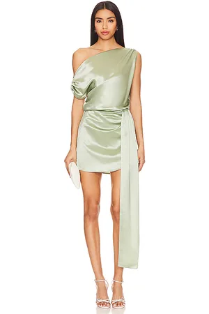 REVOLVE NONchalant Label Nonchalant label minivestido natalia en color talla L en - Sage. Talla L (también en S).