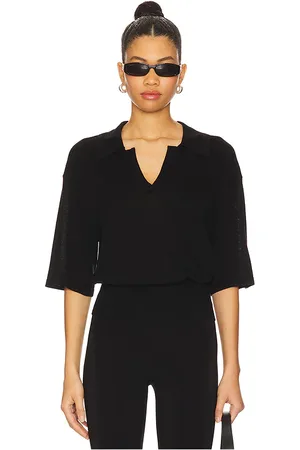 REVOLVE EAVES Eaves kaysa blouson polo en color talla L en - Black. Talla L (también en M, S, XL, XS, XXS).