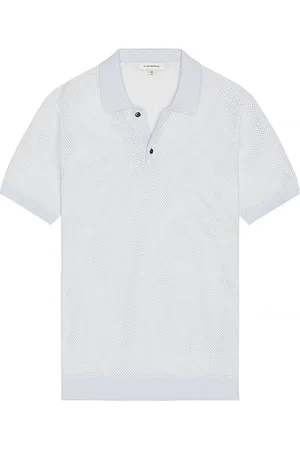 REVOLVE Club Monaco Club monaco textured sweater polo en color bebe azul talla L en - Baby Blue. Talla L (también en M, S, XL/1X).