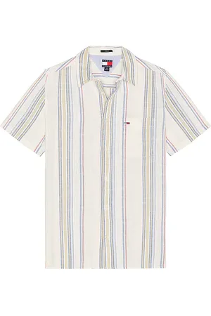 REVOLVE Tommy Jeans Tommy jeans camisa slub en color blanco talla L en - White. Talla L (también en M, S, XL/1X).