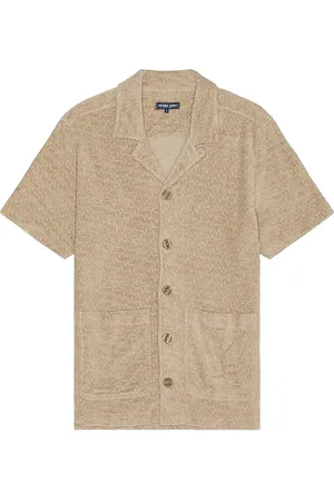 REVOLVE Frescobol Carioca Frescobol carioca paco copacabana jacquard terry shirt en color marrón talla M en - Brown. Talla M (también en XL/1X).