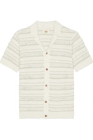 REVOLVE Marine Layer Marine layer camisa abotonada tipo suéter open knit en color blanco talla L en - White. Talla L (también en M, S, XL/1X).