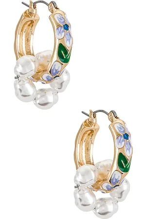 REVOLVE Petit moments Petit moments aros grandes en color metallic gold,blue talla all en - Metallic Gold,Blue. Talla all.