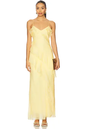 REVOLVE AMUR Amur vestido largo sophia en color amarillo talla 0 en - Yellow. Talla 0 (también en 10, 12, 2, 4, 6, 8).
