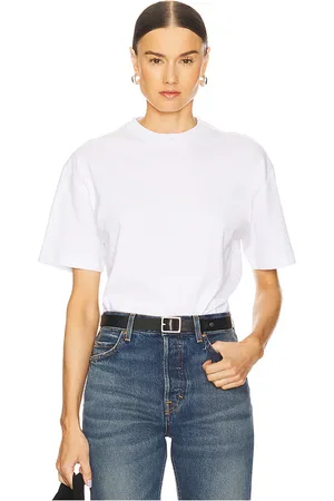 REVOLVE GRLFRND Grlfrnd body boy tee bodysuit en color talla L en - White. Talla L (también en M, S, XL, XS).