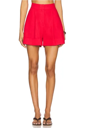 REVOLVE SELMACILEK Selmacilek double pleated short en color talla L en - Red. Talla L (también en M, S, XS).