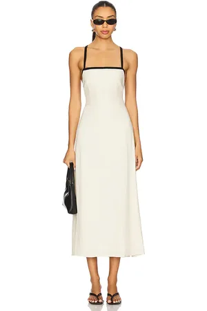 REVOLVE Steve Madden Steve madden vestido midi riyan en color crema talla L en - Cream. Talla L (también en M).