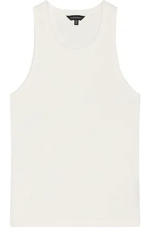REVOLVE Club Monaco Club monaco top sin mangas ribbed en color blanco talla L en - White. Talla L (también en M, S, XL/1X).