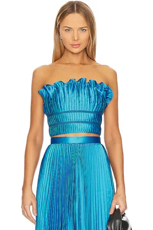 REVOLVE AMUR Amur top sin tirantes oriel en color azul talla 4 en - Blue. Talla 4 (también en 8).