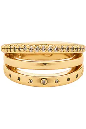 REVOLVE Ettika Ettika anillo circular elegance en color oro metálico talla all en - Metallic Gold. Talla all.