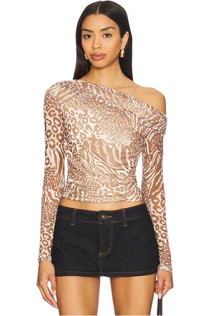 REVOLVE AFRM Afrm barry top en color marrón talla 1X en - Brown. Talla 1X (también en L, M, S, XL, XS, XXL, XXS).