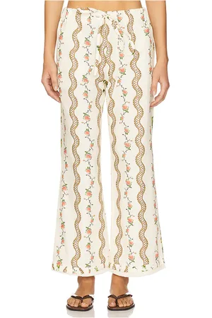 REVOLVE SIEDRES Siedres pantalones savina en color crema talla 32 en - Cream. Talla 32 (también en 34, 36, 38, 40, 42).