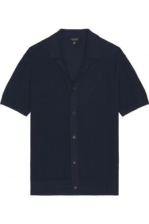 REVOLVE Club Monaco Club monaco camisa tipo suéter con cuello de campamento boucle en color talla L en - Navy. Talla L (también en M