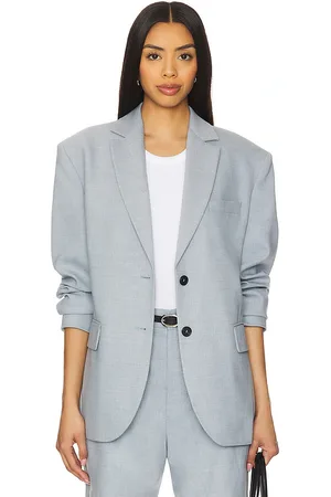 REVOLVE ANINE BING Anine bing chaqueta quinn en color bebe azul talla M en - Baby Blue. Talla M (también en S, XS).