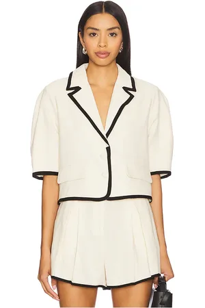 REVOLVE Steve Madden Steve madden fable blazer en color crema talla L en - Cream. Talla L (también en M, S, XL, XS).