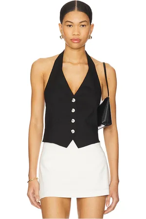 REVOLVE Veronica Beard Veronica beard chaleco arabella en color talla 0 en - Black. Talla 0 (también en 00, 10, 12, 2, 4, 6, 8).