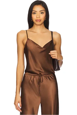 REVOLVE Veronica Beard Veronica beard sola top en color chocolate talla 0 en - Chocolate. Talla 0 (también en 00, 10, 12, 2, 4, 6, 8).