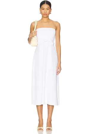 REVOLVE Susana Monaco Susana monaco vestido midi dress en color blanco talla L en - White. Talla L (también en M, S, XL, XS).