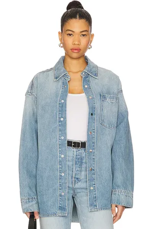 REVOLVE GRLFRND Grlfrnd chaqueta donna en color azul talla M/L en - Blue. Talla M/L (también en XS/S).