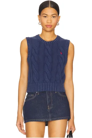 REVOLVE Polo Ralph Lauren Polo ralph lauren chaleco de punto cotton sleveless en color azul marino talla L en - Navy. Talla L (también en M, S
