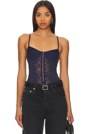REVOLVE Free People Free people x intimately fp lace night rhythm bodysuit en en color azul marino talla L en - Navy. Talla L (también en