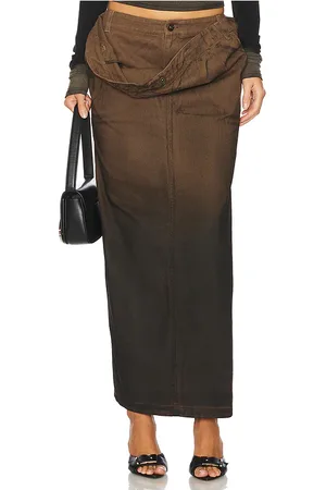 REVOLVE MARRKNULL Marrknull falda larga turndown en color talla S en - Brown. Talla S (también en XS).