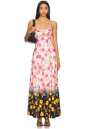 REVOLVE Essentiel Antwerp Essentiel antwerp vestido midi heorgia en color ivory,pink talla 32 en - Ivory,Pink. Talla 32 (también en 34, 36, 38, 40)