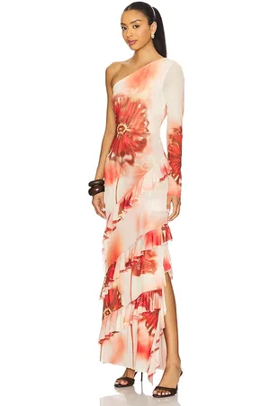 REVOLVE Especia Especia vestido largo glowvine en color talla L en - Red. Talla L (también en M, S).