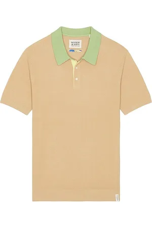 REVOLVE Scotch & Soda Scotch & soda structured polo en color marrón talla L en - Brown. Talla L (también en M, S, XL/1X).