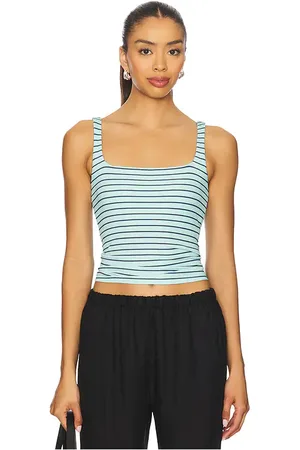 REVOLVE LNA Lna camiseta tirantes acanalada abby en color azul cerceta talla L en - Teal. Talla L (también en M, S, XL, XS).