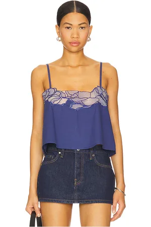 REVOLVE SNDYS Sndys greta top en color talla L en - Navy. Talla L (también en M, S, XL, XS, XXL).