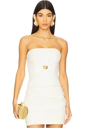 REVOLVE Nana Jacqueline Nana jacqueline seraphina top en color ivory talla L en - Ivory. Talla L (también en M, S, XS).