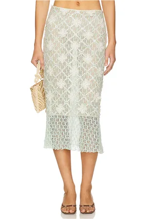 REVOLVE SIEDRES Siedres falda lunies en color hierbabuena talla 40 en - Mint. Talla 40 (también en 42).