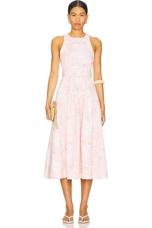 REVOLVE Cinq a Sept Cinq a sept vestido midi zoey en color coral talla 10 en - Coral. Talla 10 (también en 2, 4, 6).