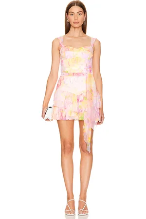 REVOLVE Amanda Uprichard Amanda uprichard romper kendra en color rosado talla L en - Pink. Talla L (también en M).